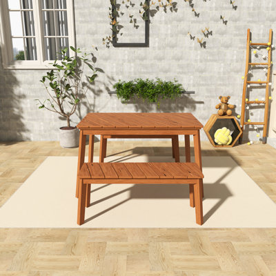 3-Piece Rectangular Outdoor Patio Dining Set