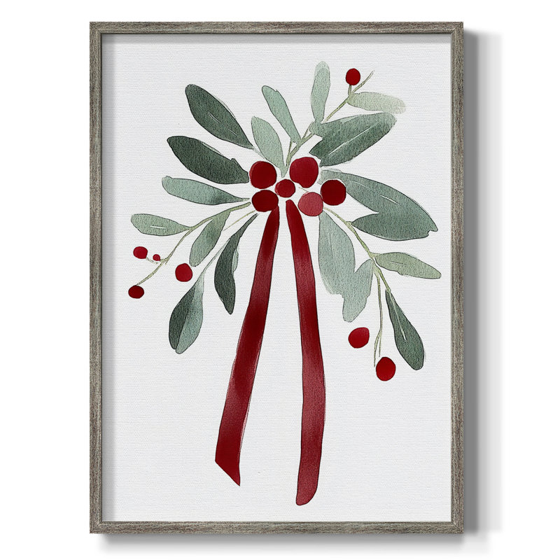 «Christmas Holiday Art XVIII», reproduction encadrée - bois massif, H 30 po x l 24 po