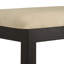 Ensemble de salle à manger 6 pièces Alexa-Mae à finition noire - 6 pièces, table de salle à manger, chaises Parson en cuir végétalien et banc en microfibre beige-77234309