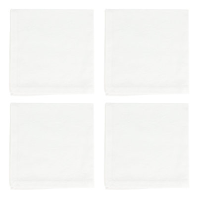 Ensemble de 4 serviettes damassées damassées