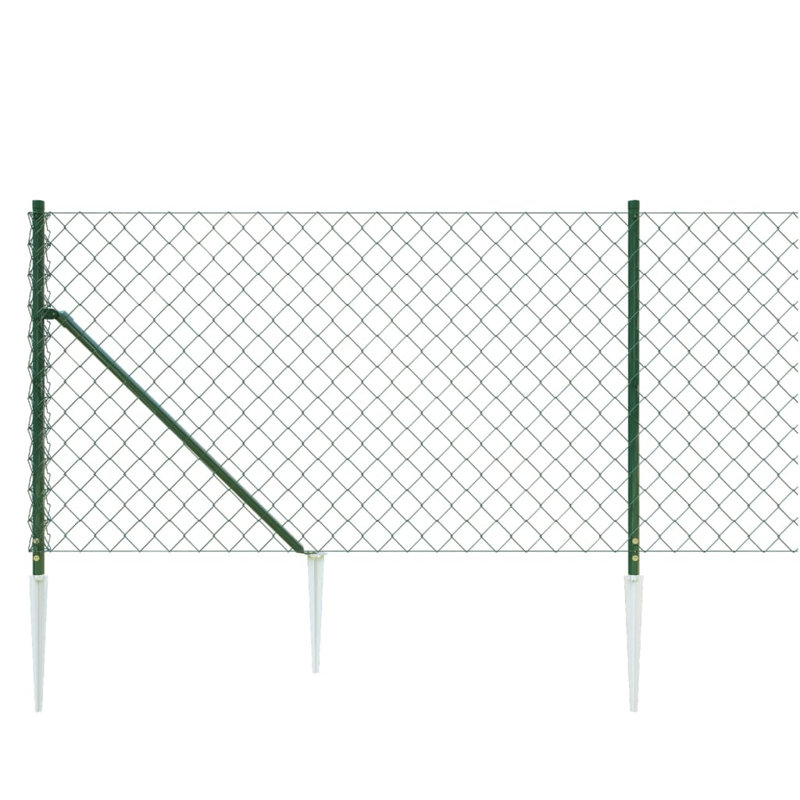 Brealynn Metal Fencing, 100cm H x 2500cm W, Green