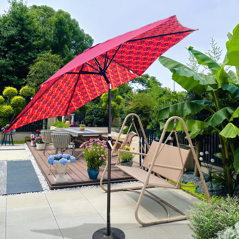 Parasol d'extérieur 9 pi avec fondu orange