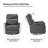 Nurbanu 29.5" W Top Grain Leather recliner-440069291