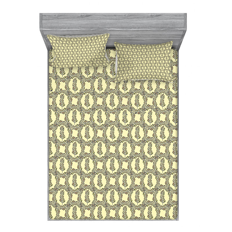 Ensemble de draps à feuilles, Ensemble de drap pour grand lit avec drap-housse