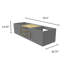 Base de meuble-lavabo mural 60 po Alpine-60151814