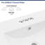 24" L x 18" W Bathroom Vanity Top White Ceramic Bathroom Sink White Vanity Top with Sink(Top Only)