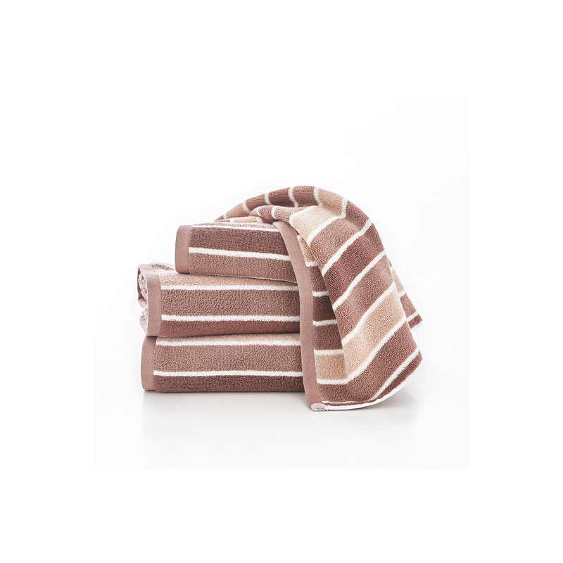 Madison Hand Towel, Pink Striped, Hand Towel - 1 Pack