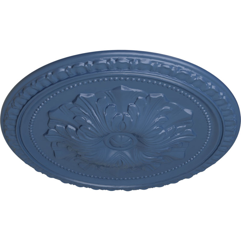 Médaillon de plafond Endurathane Raymond, 18 1/8 po de diamètre extérieur 3 5/8 po x P 1 1/8 po (convient aux auvents jusqu'à 5 1/8 po), finition de store de nuit peinte à la main