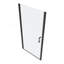 Porte de douche pivotante universelle à ouverture 1 3/8 po avec verre trempé de 1/4 po