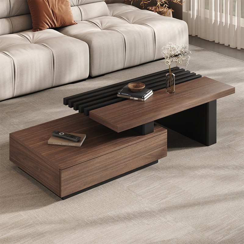 Medieval-style extendable coffee table