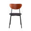   Chaise noire en similicuir-49292784