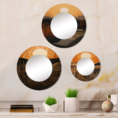 Ensemble de 3 miroirs en aluminium Timeo