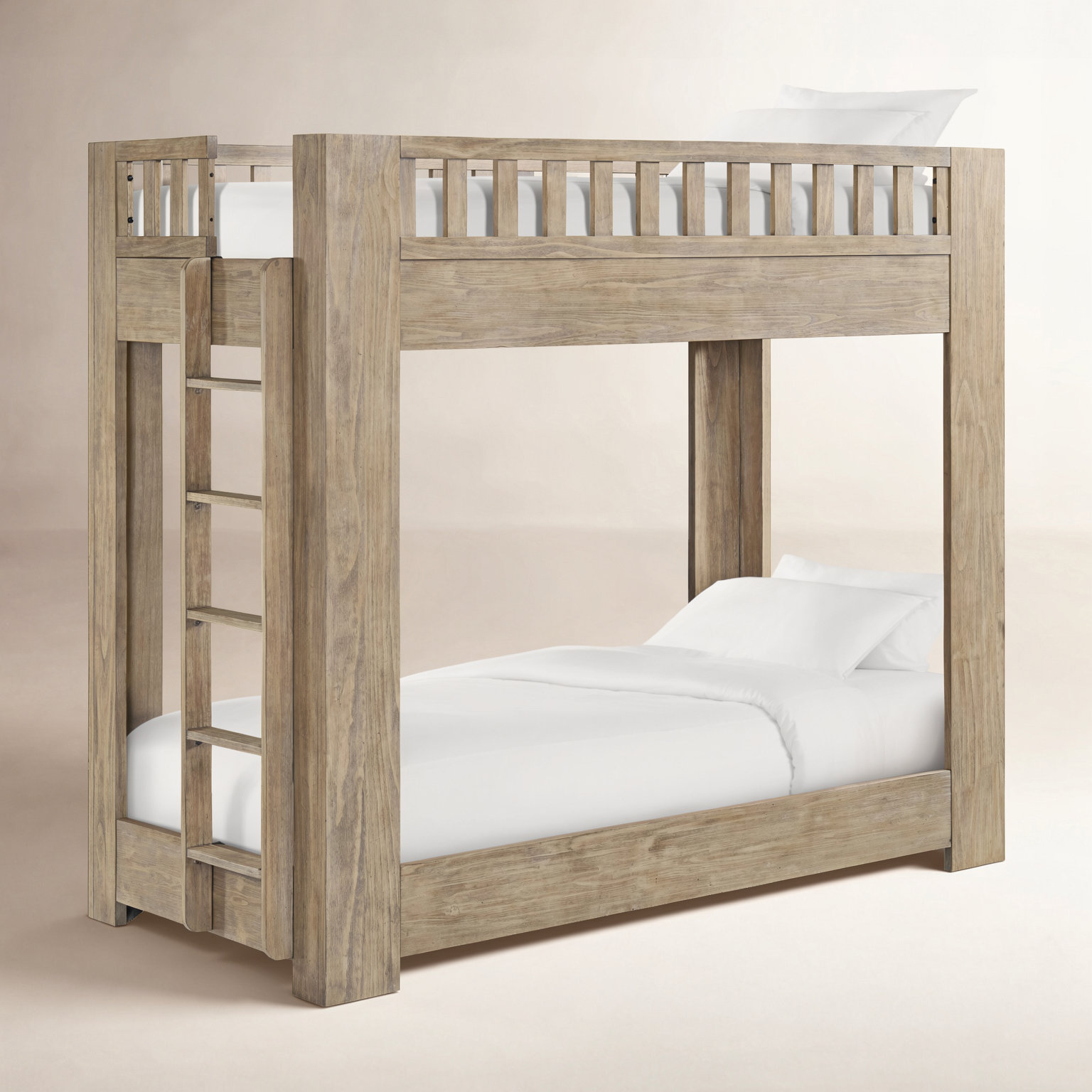 Albie Pine Bunk Bed, Twin, Sandstone