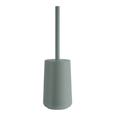 Brosse de toilette autoportante avec couvercle intégré sur la poignée 