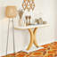 Table de vestibule étroite avec base géométrique-782163908