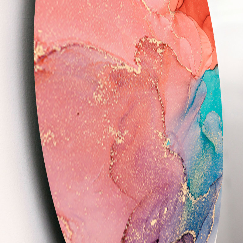 Glam Abstract Wall Decor on Metal
