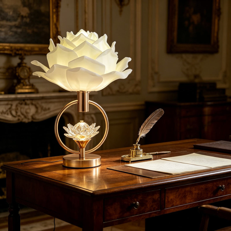 Lampe de table Nordic Crystal Flower Flower