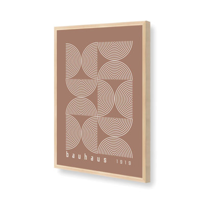 Affiche de composition brun Bauhaus II