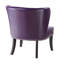 Fauteuil d'appoint sans accoudoirs en similicuir moderne pour le salon