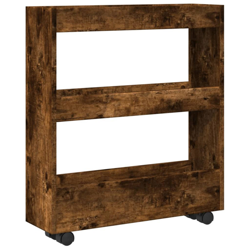 Bar Cart, Smoked Oak