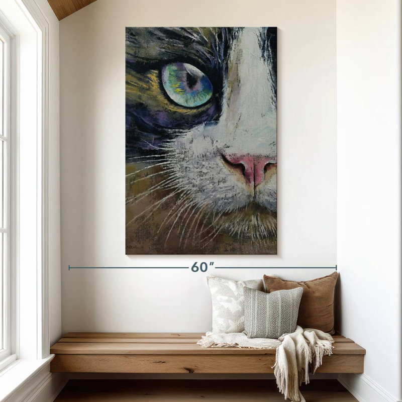 Brampt Snowshoe Cat, 51" H x 34" W
