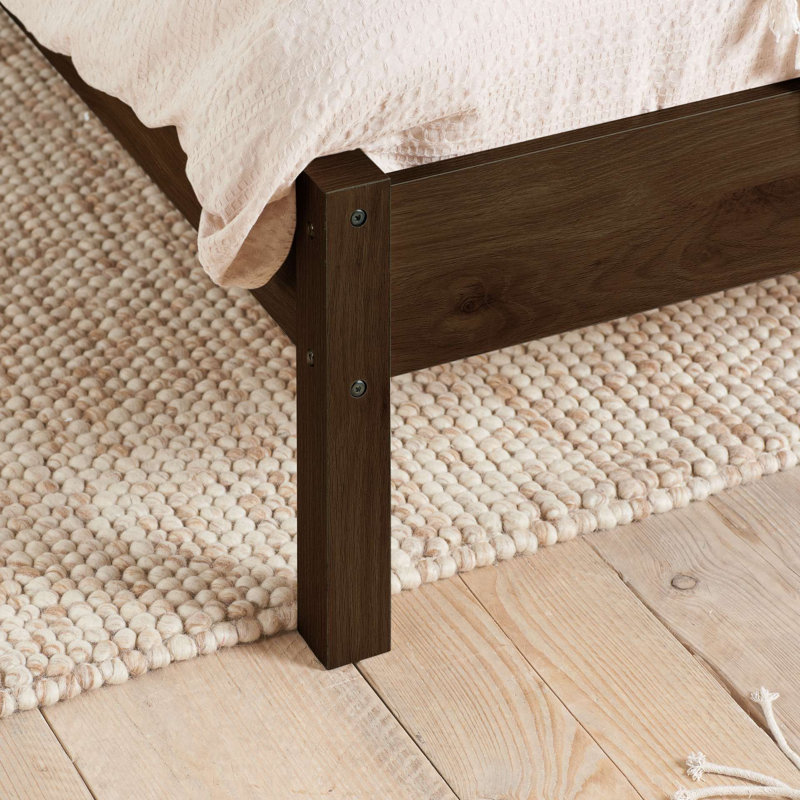 Noemi Bed Frame, Double (4'6), Walnut