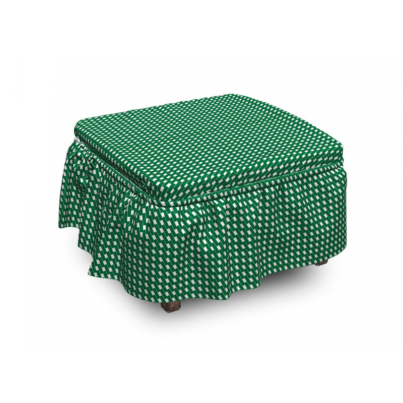 Housse pour repose-pieds en diagonale rectangulaires