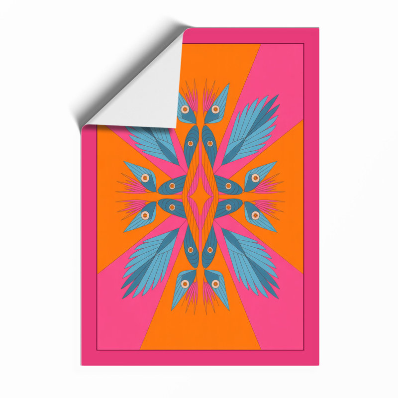 Ornamental Abstract Figure Maximalist - Framed Print, A1 - 84.1 x 59.4 cm, Unframed