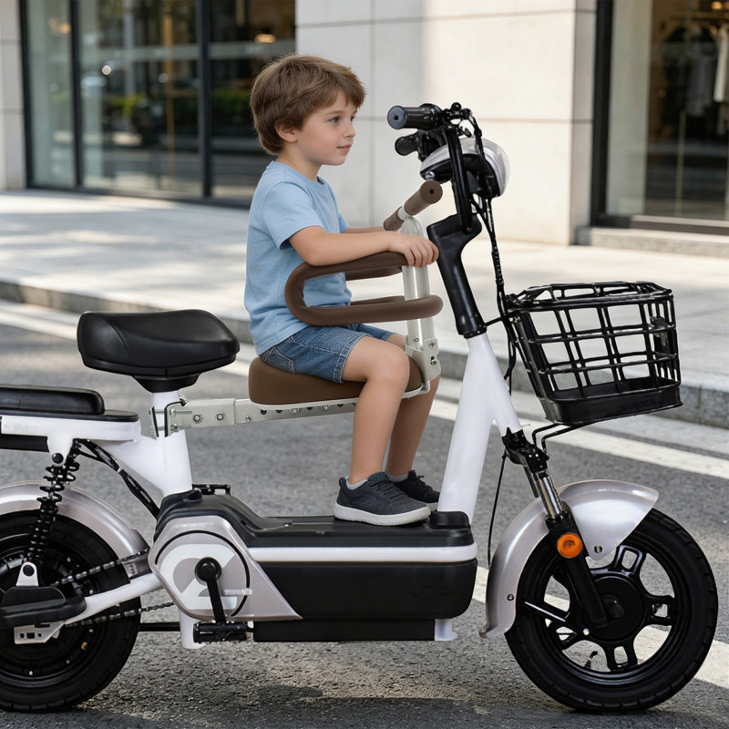 Siège de scooter électrique pour enfant, siège de scooter électrique pour enfant, siège de scooter électrique avec garde-corps