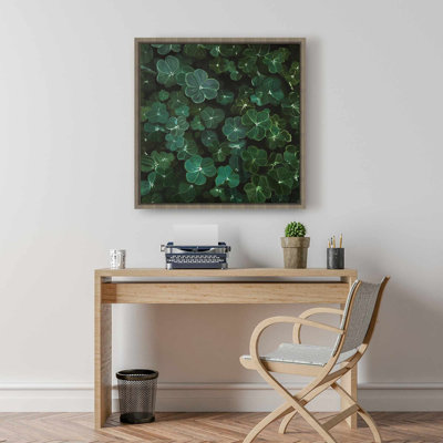 Clovers Botanical Canvas - Hyperrealist Floral Decor Art