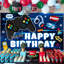 Décorations pour jeux vidéo d'anniversaire, toile de fond de jeu vidéo 71 po x 43 po