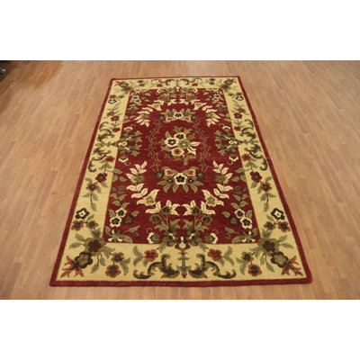 Floral Indian Area Rug 7x10