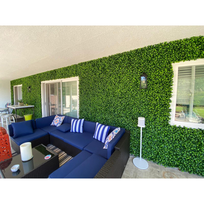 Artificial Cancun Leaf Composite Decorative Fence Panel
