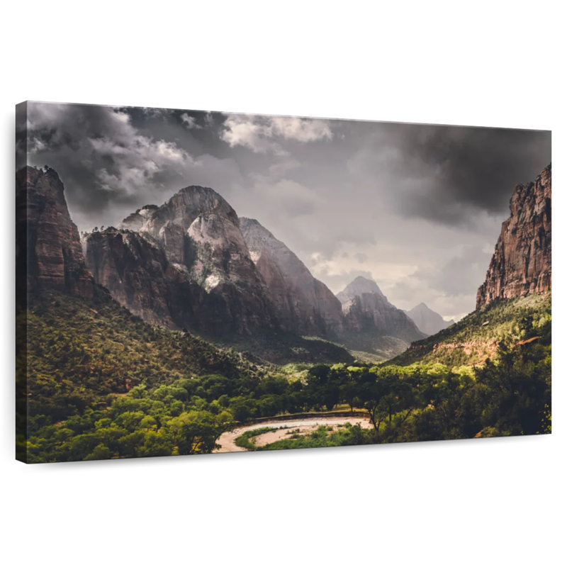 Scène dramatique Alvord Zion Valley, H 24 po x l 36 po