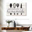«Happiness Is Hommade Kitchen Tools», reproduction sur toile-124926147