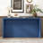 Acacia Wood Veneer Entryway Table with Wavy Design – Simple Hallway, Foyer & Living Room Console-117612693