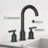 8 In Faucet for Sink 3 Hole , Brushed Gold Widespread Sink Faucet,with Stainless Steel Pop-up Drai-98930972