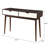 Espresso and White 2-drawer Sofa Table