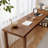 Modern Rectangular Solid Wood Desks with Bookshelf-293204892