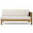 Structure teck / coussin beige est en rupture de stock