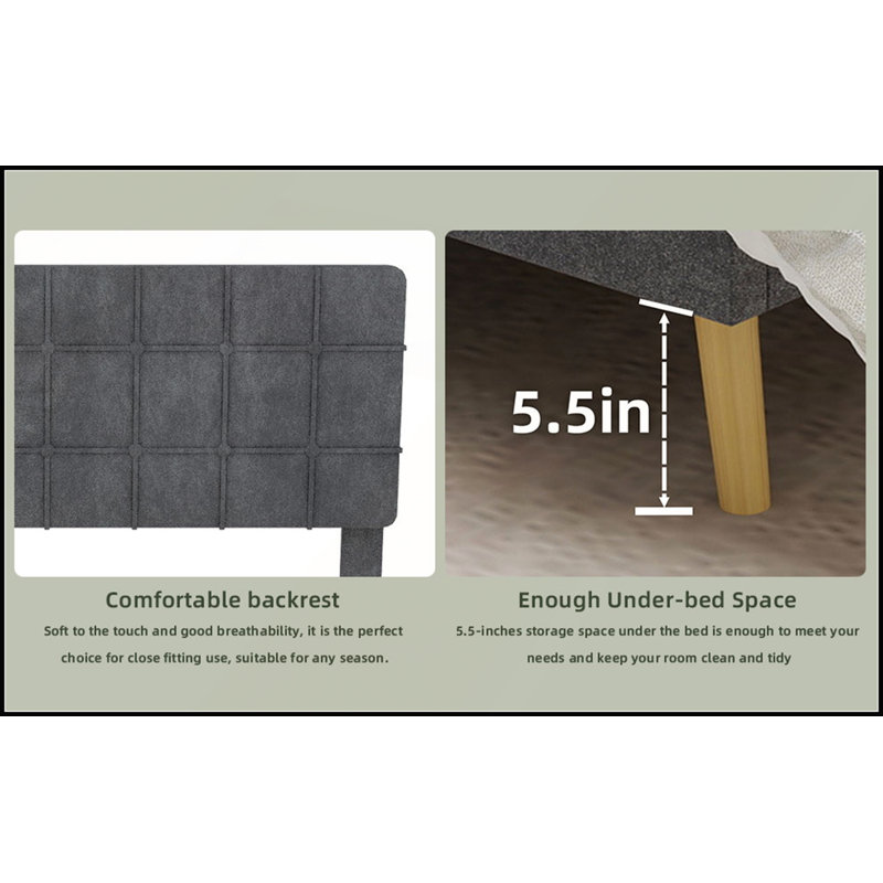 Tête de lit Yungan Lingge Soft Pack, Grey