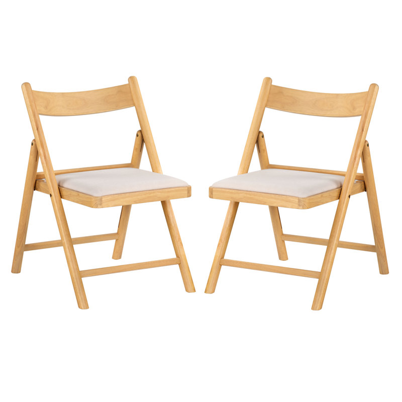 Chaise pliante Jacie, Chêne