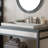 NativeStone Handcrafted Concrete 36" Trough Bathroom Sink-37742375-41081885