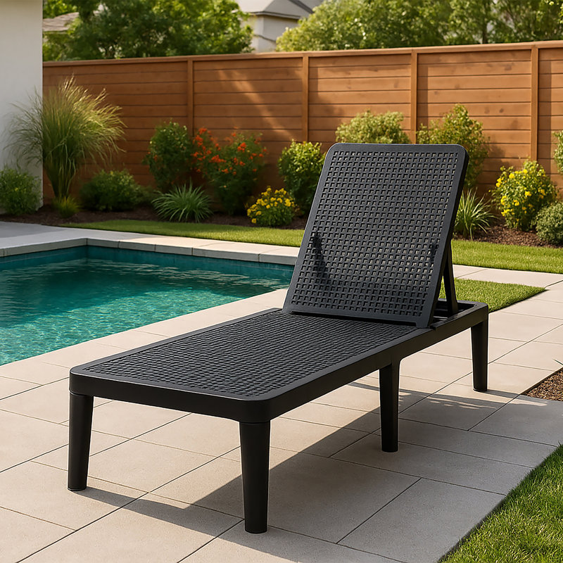 Patioflare Outdoor Lounger Chair, Green, Green