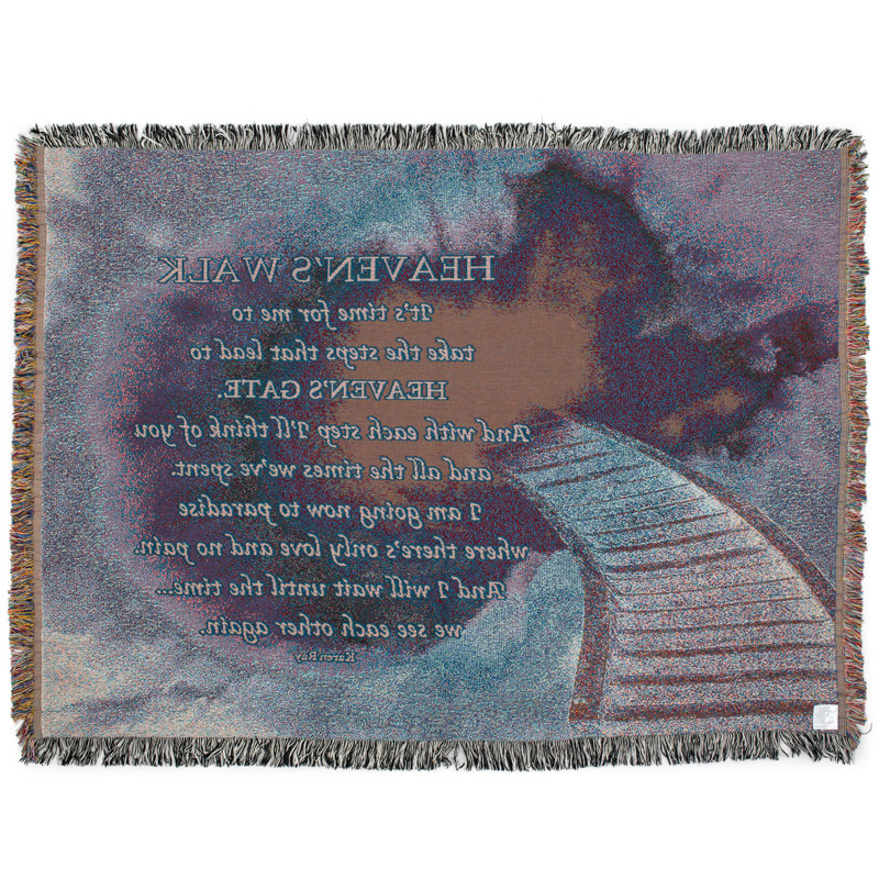100% Cotton Throw Heavens Walk