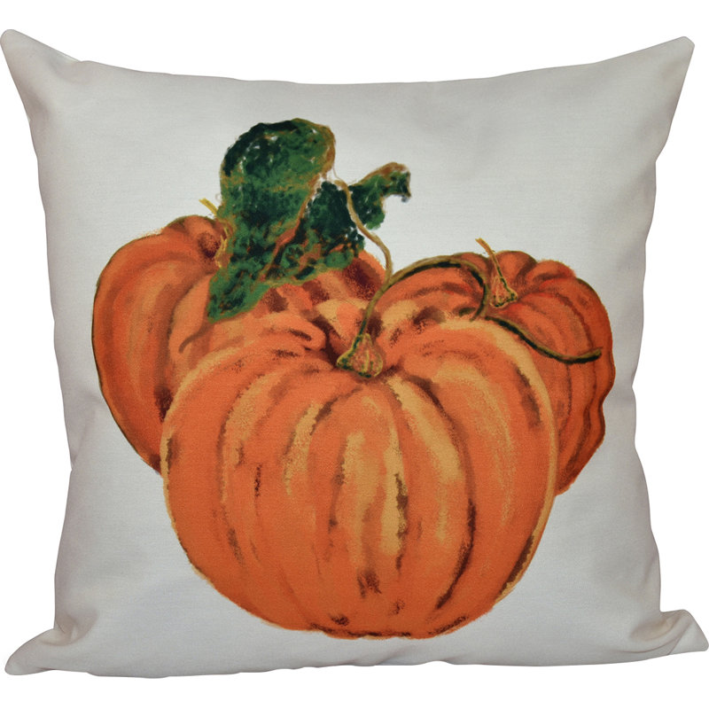 Reversible Throw Pillow, 16" H x 16" W, Ivory