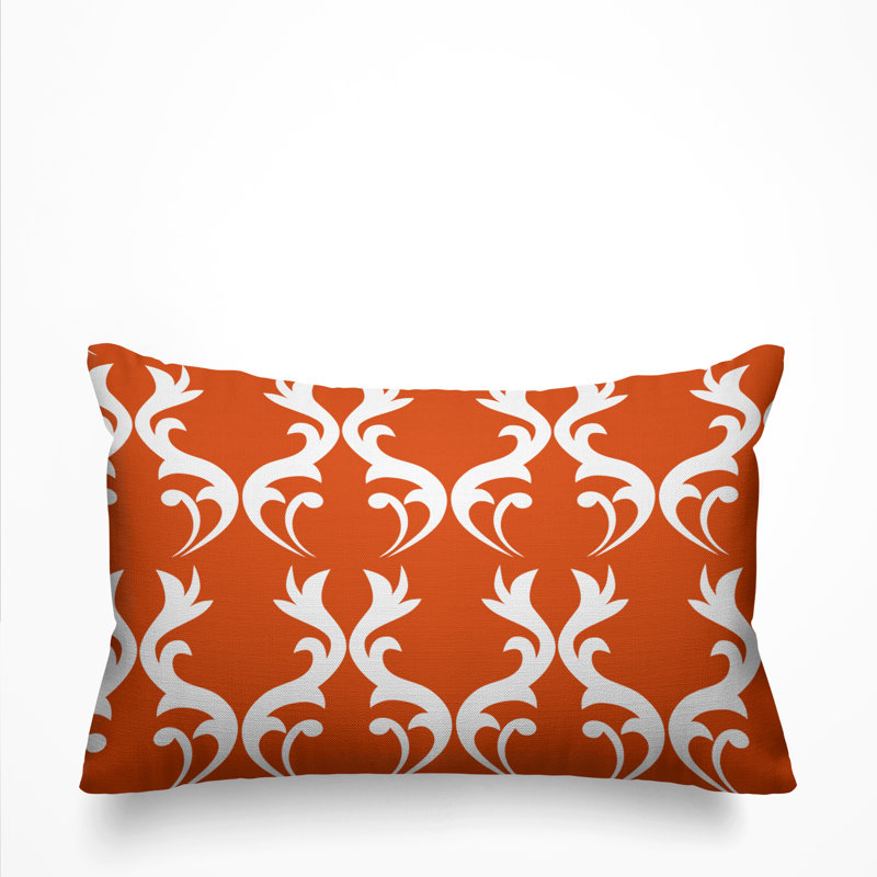 Housse et insert de coussin d'extérieur Galton, Orange brûlé