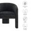 Fauteuil d'appoint rembourré en tissu Greer Boucle-106273815
