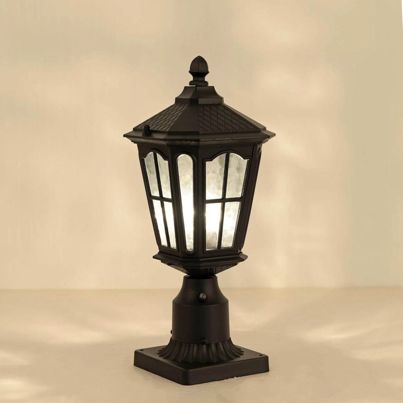 Luminaire en aluminium avec crépuscule et crépuscule, Noir