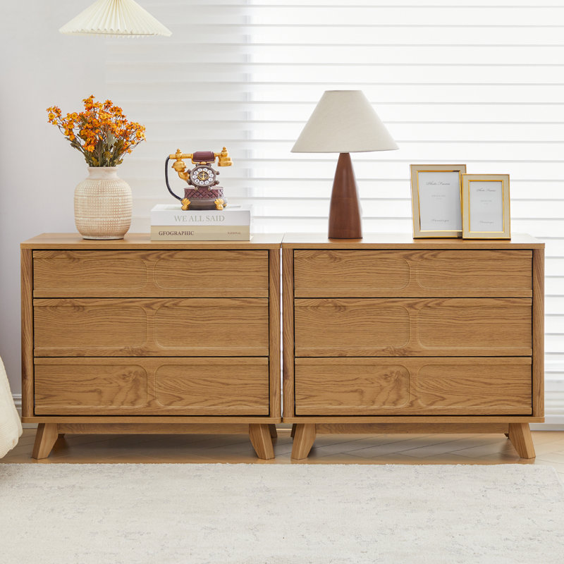 Commode 3 tiroirs (l 27,6 po), Jaune